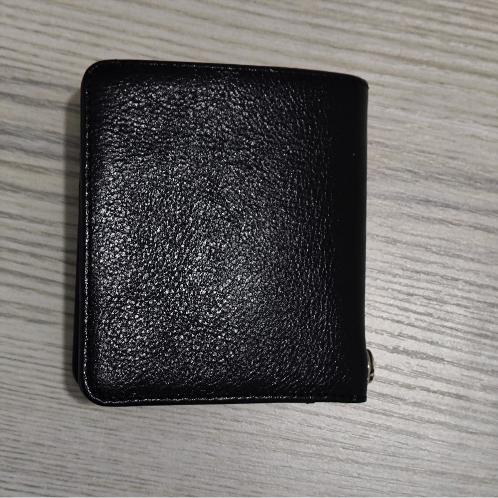 Chrome Hearts Black Leather Money Clip with Red Tongue Patch - Picture 3 of 10